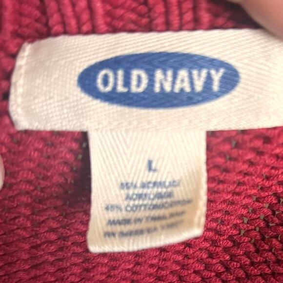 Y2k red and grey old navy sweater - Picture 4 of 4